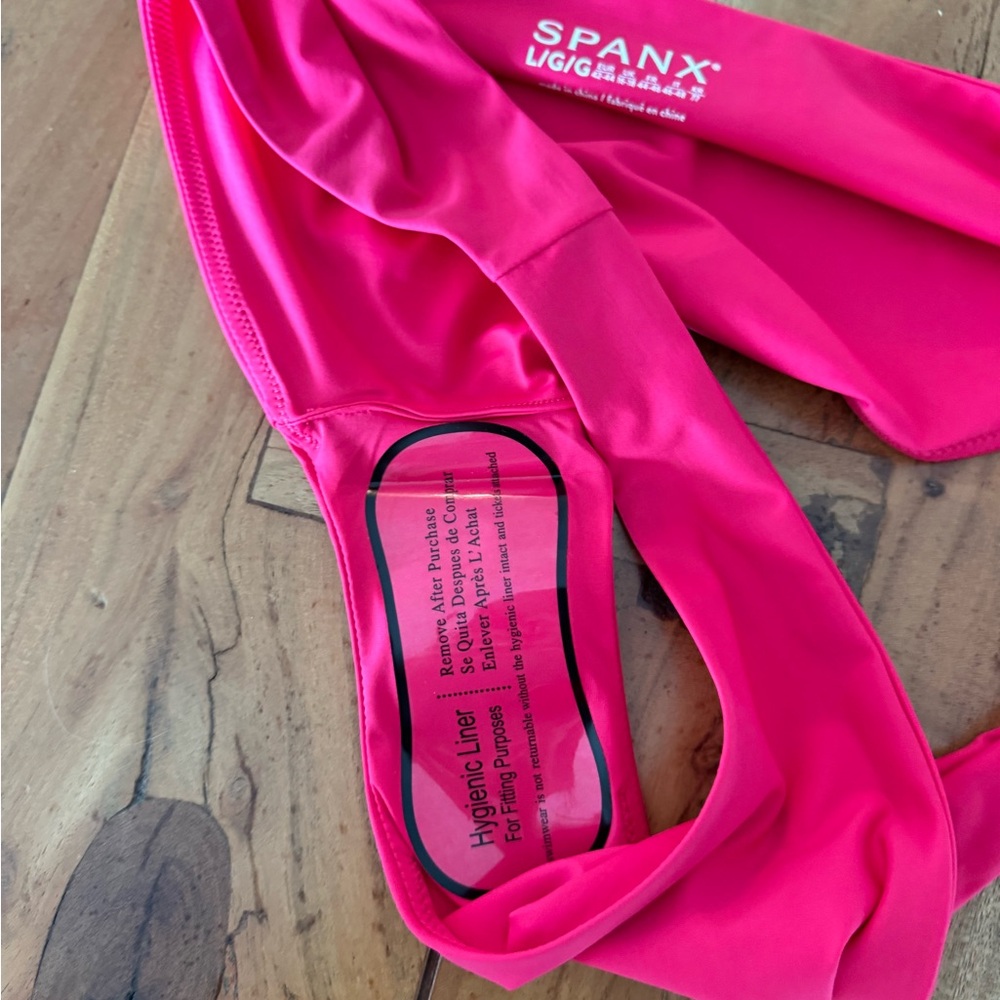 NWT Spanx Hibiscus Pink Swim Bottom size large - Picture 5 of 6